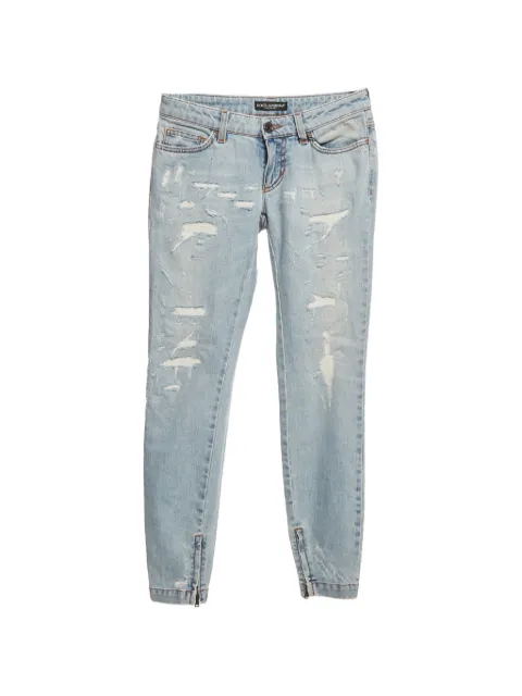 Dolce & Gabbana Pre-Owned Pretty Fit distressed jeans Blue 1255441
