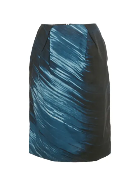 Marni Pre-Owned pencil artistic-print skirt Blue 1257045