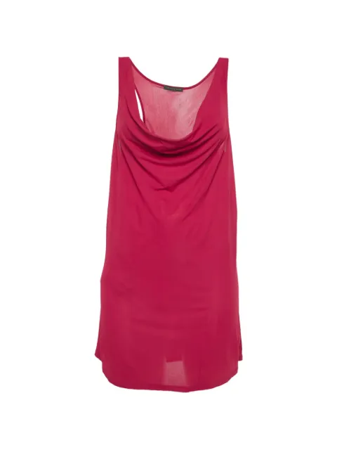 Alexander McQueen Pre-Owned cowl-neck top Red 1248908