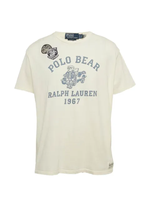 Polo Ralph Lauren Vintage cotton graphic T-shirt Neutrals 1250920
