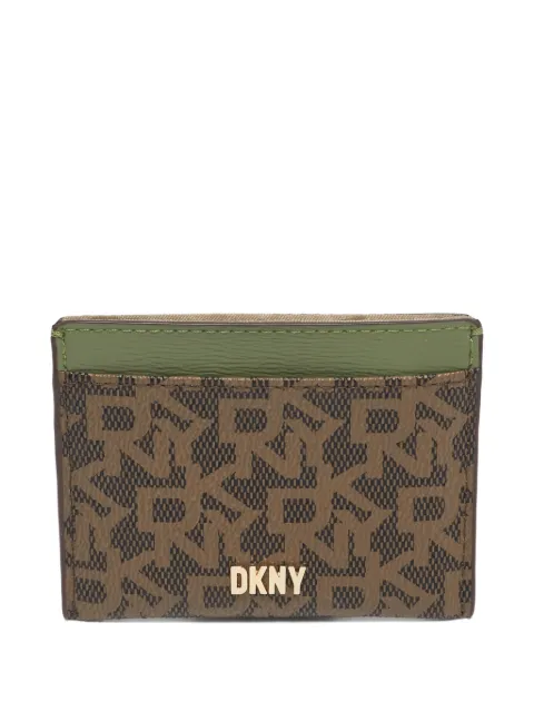 DKNY Vintage monogram coated canvas cardholder Brown 1242765
