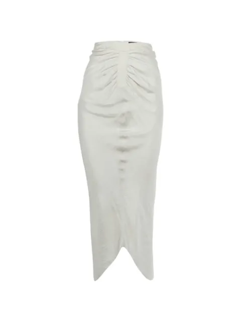 Emporio Armani Pre-Owned draped asymmetric skirt Grey 1249370