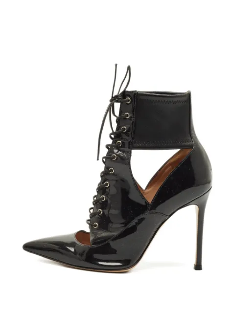 Gianvito Rossi lace-up pointed boots Black 1248900