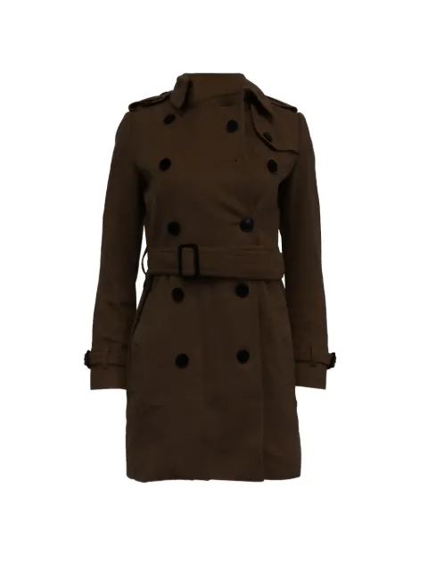 Burberry Pre-Owned double-breasted coat Brown NAPPUUSCL505095W