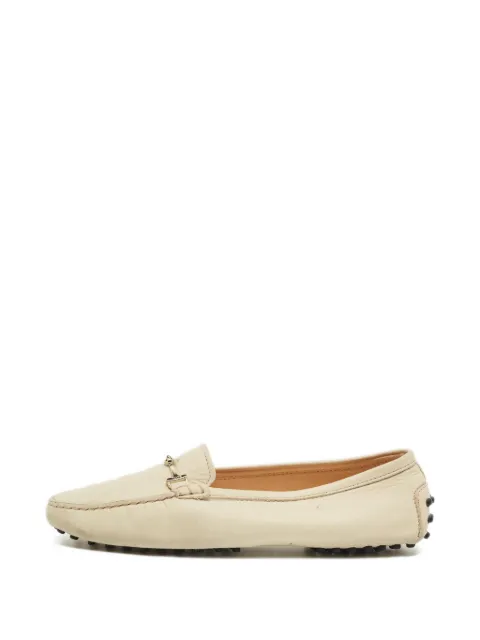 Tod's Vintage leather loafers Neutrals 1241738