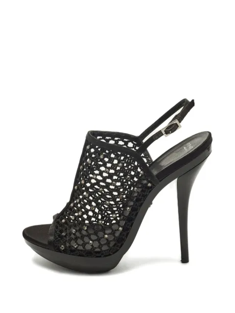 Versace Pre-Owned embellishment sandals Black 1251256