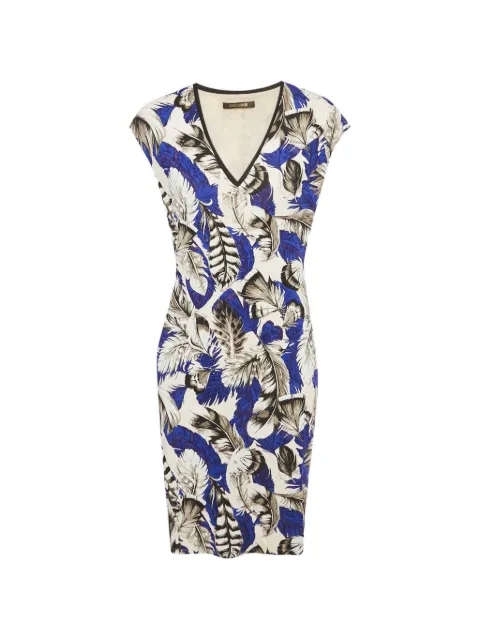Roberto Cavalli Vintage jersey print midi dress White 1255828