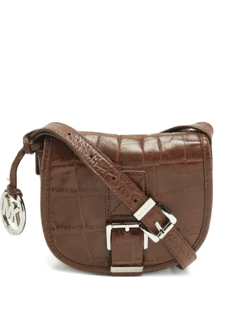 Michael Kors Vintage embossed leather crossbody bag Brown 1256156