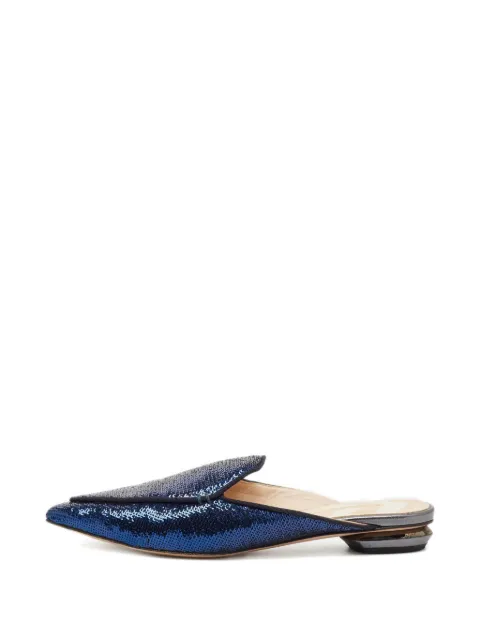 Nicholas Kirkwood Beya sequinned point-toe sandals Blue 1246490