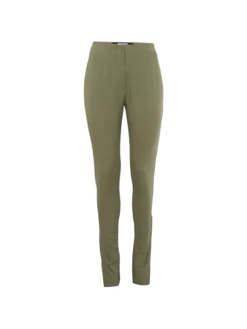 Jacquemus Pre-Owned linen zip trousers Green 1252396