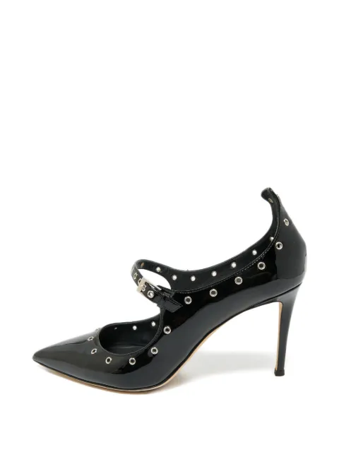 Giuseppe Zanotti Vintage leather eyelet pumps Black 1246786