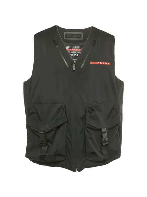 Prada Pre-Owned zip-fastening gilet Black 1257256