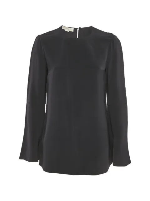 Stella McCartney Pre-Owned flared-sleeve crepe top Blue 1255726