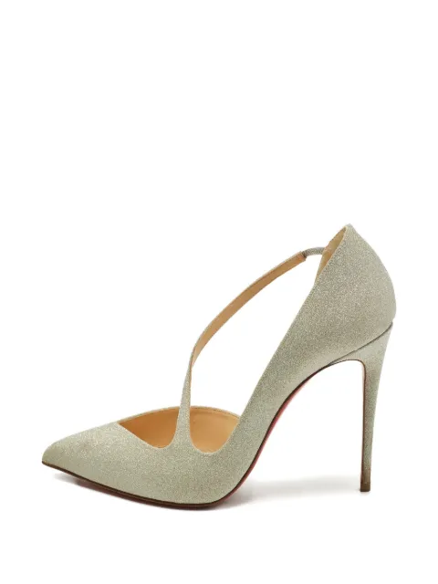 Christian Louboutin Pre-Owned Jumping glitter pumps Silver 1252267