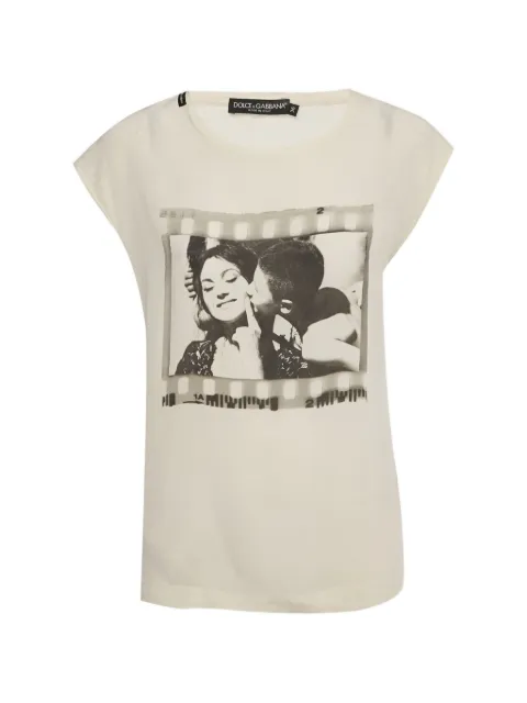 Dolce & Gabbana Pre-Owned printed sleeveless top Neutrals 1255109