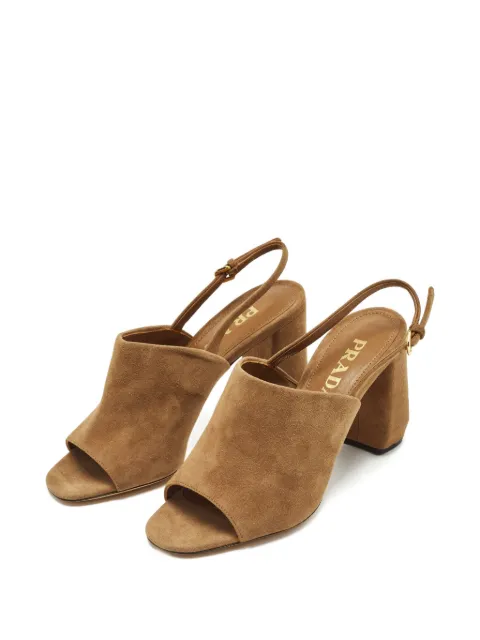 Prada Pre-Owned suede sandals Brown 1245701