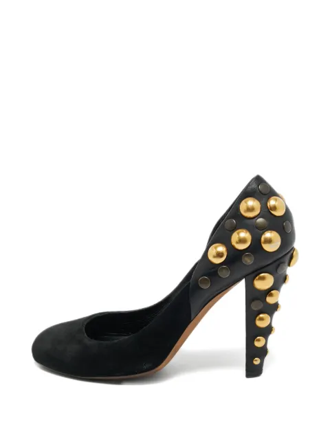 Gucci Pre-Owned studded suede pumps Black 1245514