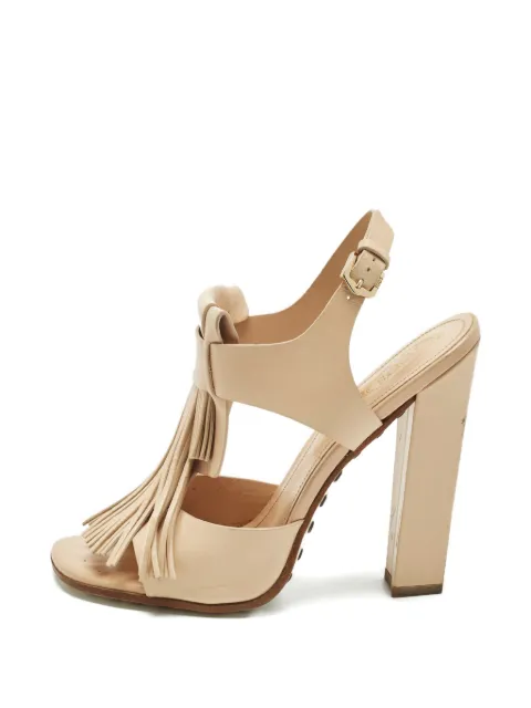 Tod's Vintage fringe leather sandals Neutrals 1249000