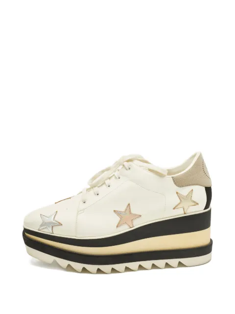 Stella McCartney Pre-Owned Elyse Star platform sneakers White 1257300