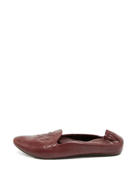 Tory Burch Reva leather ballet flats Red 1256383