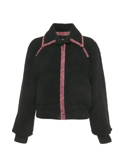 CHANEL Pre-Owned shearling jacket Black 1256503