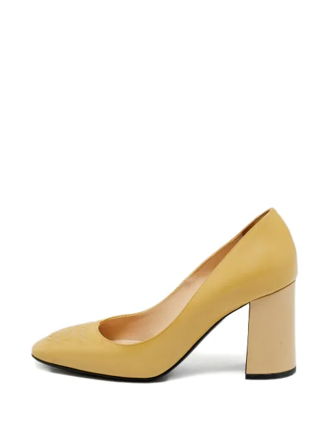 Bottega Veneta Pre-Owned block-heel pumps Neutrals 1248145