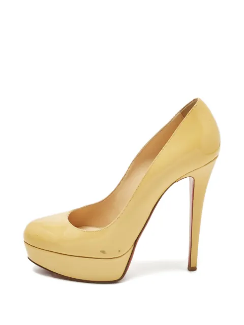 Christian Louboutin Pre-Owned Bianca platform pumps Yellow 1256056