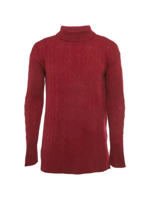 Polo Ralph Lauren Vintage cable-knit turtle-neck sweater Red 1255366