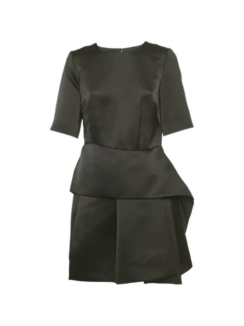 Alexander McQueen Pre-Owned taffeta peplum mini dress Black 1253650