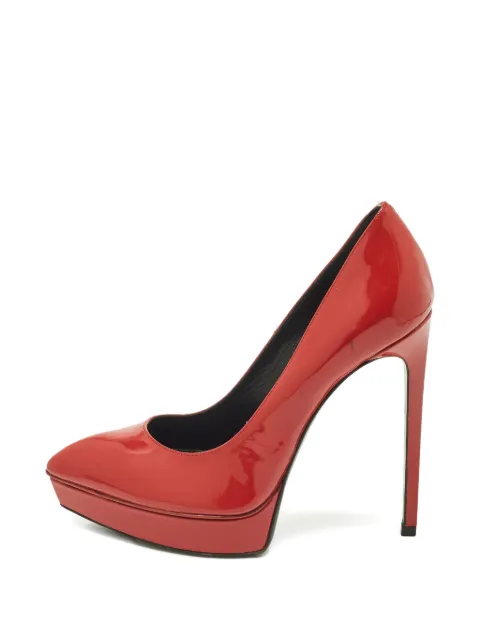 Saint Laurent Pre-Owned Janis platform pumps Red 1251000