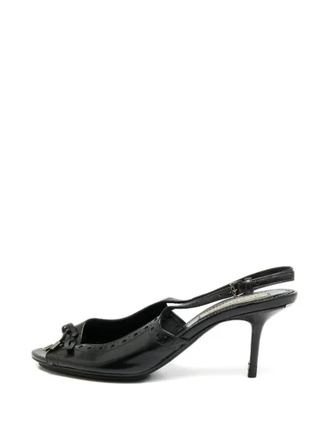Burberry Pre-Owned brogue leather sandals Black 1244407