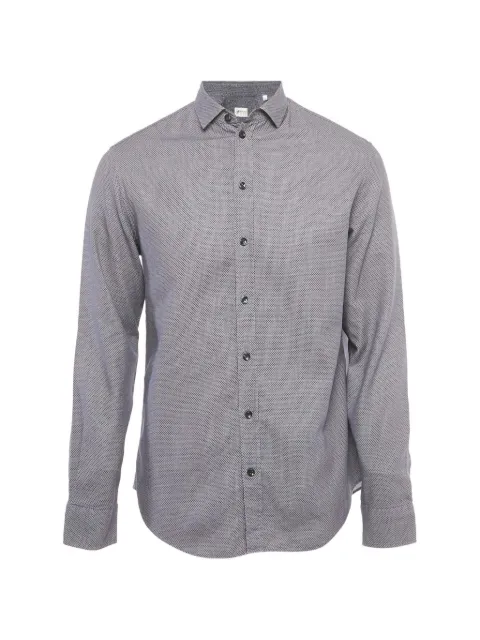 Armani Vintage patterned woven shirt Blue 1252608