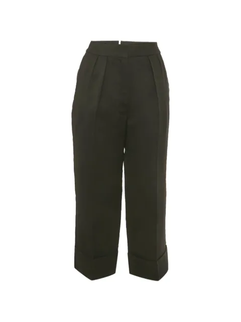 Burberry Pre-Owned pleated wool trousers Black 1253869