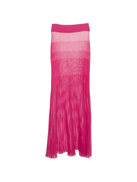 Jacquemus Pre-Owned ribbed maxi skirt Pink 1249302