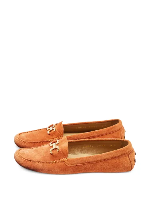 Ferragamo Pre-Owned suede loafers Orange 1242436
