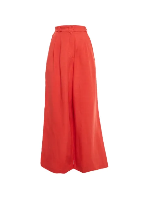 Weekend Max Mara x Lilly Aldridge wide-leg trousers Red 1235755