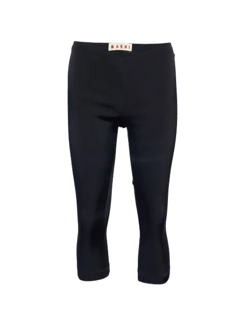 Marni Pre-Owned knitted cropped trousers Black 1256091