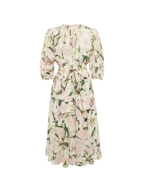 Dolce & Gabbana Pre-Owned silk floral dress Pink 1251593