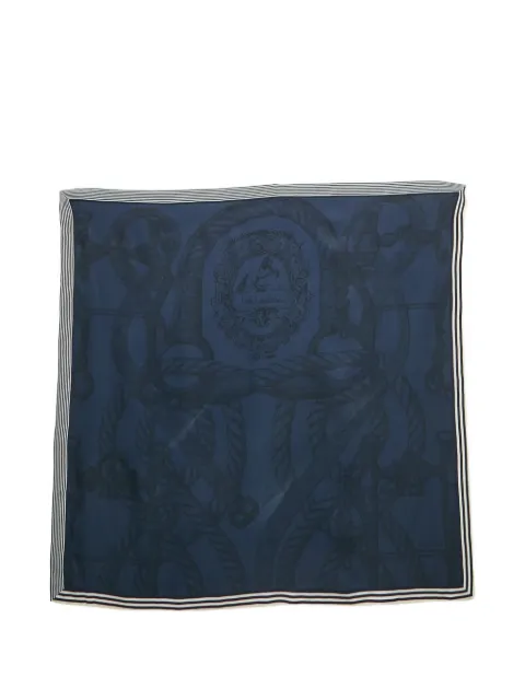 Hermès Pre-Owned Della Cavalleria silk scarf Blue 1246797