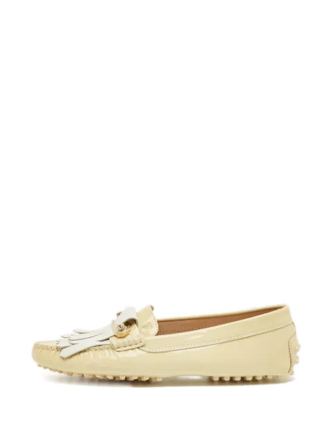Tod's Vintage fringe-detail loafers Neutrals 1241752