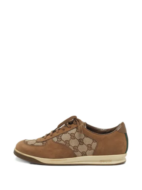 Gucci Pre-Owned brown GG canvas sneakers Brown 1243111
