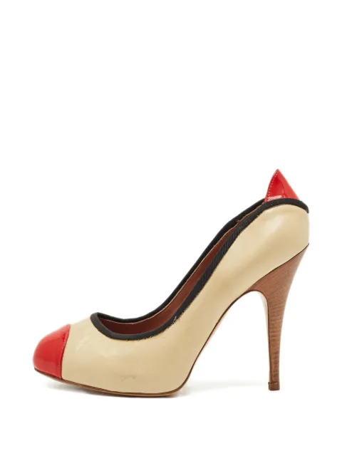 Giuseppe Zanotti Vintage Tricolor cap-toe pumps Neutrals 1246495