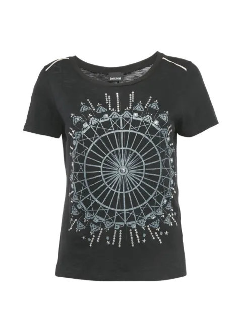 Just Cavalli Vintage printed cotton T-shirt Black 1252607