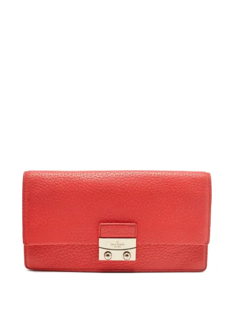 Kate Spade grained leather clutch Red 1255422