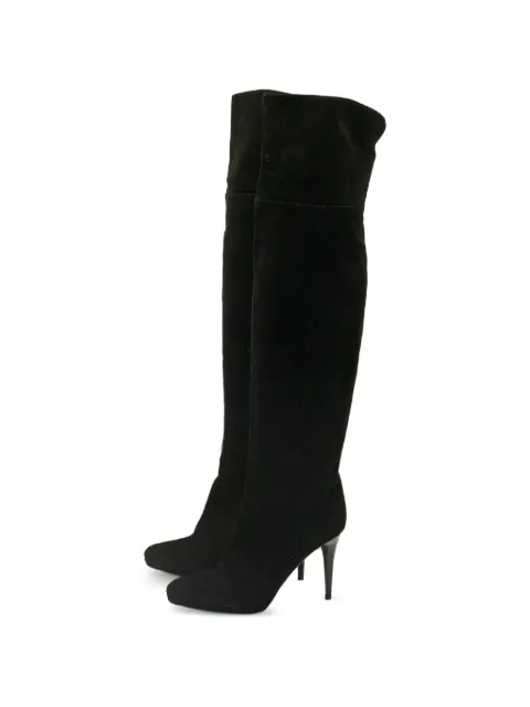 Jimmy Choo Pre-Owned Avenue knee-high boots Black 1241023