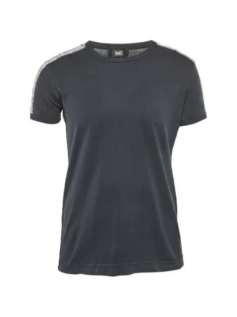 D&G striped-band trim T-shirt Blue 1252379