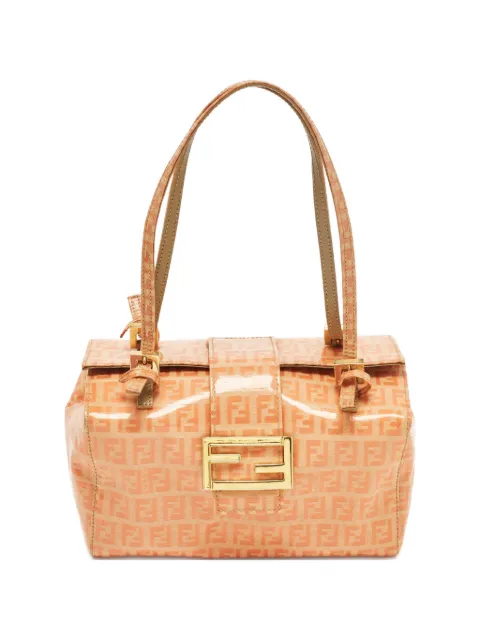 Fendi Pre-Owned monogram-pattern tote bag Orange 1254851