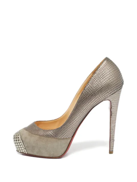 Christian Louboutin Pre-Owned Maggie platform pumps Silver 1240243