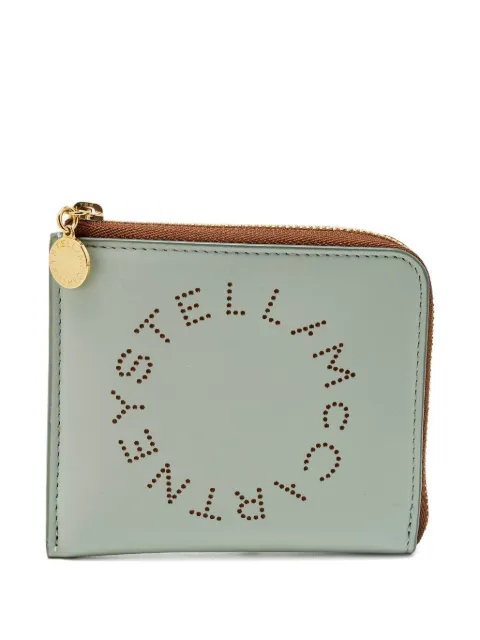 Stella McCartney Pre-Owned perforated logo wallet Blue 1253853
