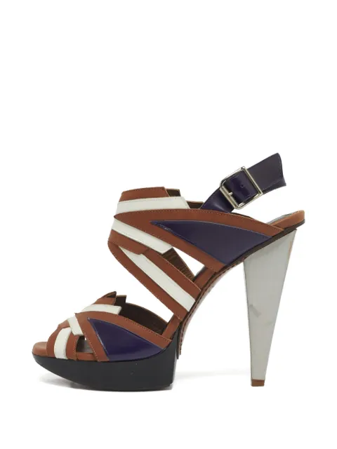 Marni Pre-Owned leather sandals Brown 1247397